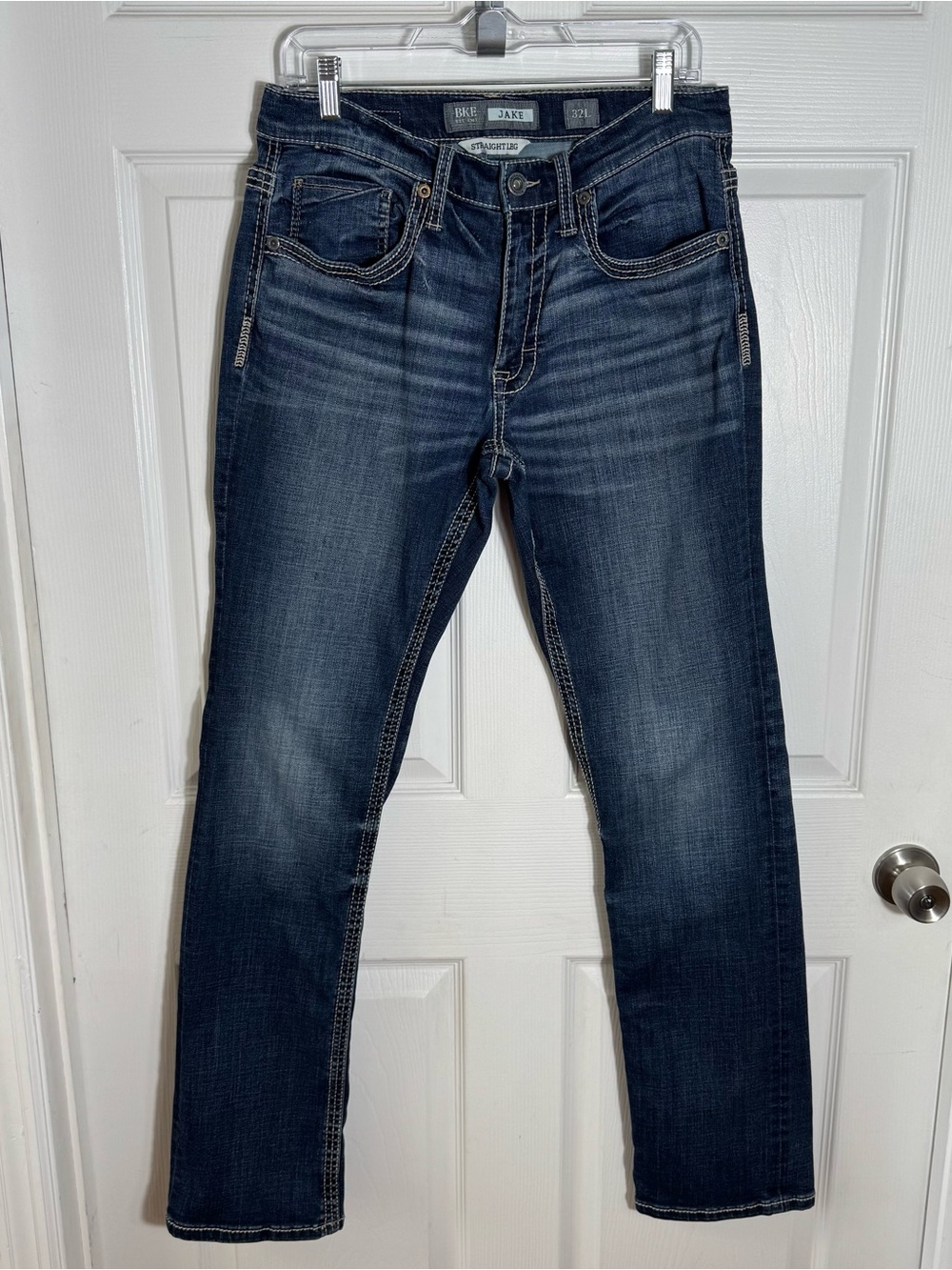 BKE Jake Straight Stretch Jeans Men's 32x34 Medium Wash Denim - Picture 9 of 9